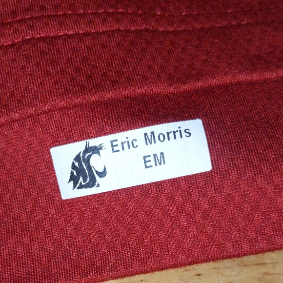 Nike Crimson Washington Cougars State Eric Morris Coach Crew Long Sleeve Medium - Picture 5 of 9